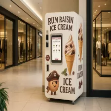 Máquina expendedora de helados totalmente automática - Grado comercial 24 / 7 con sistema de gestión remota